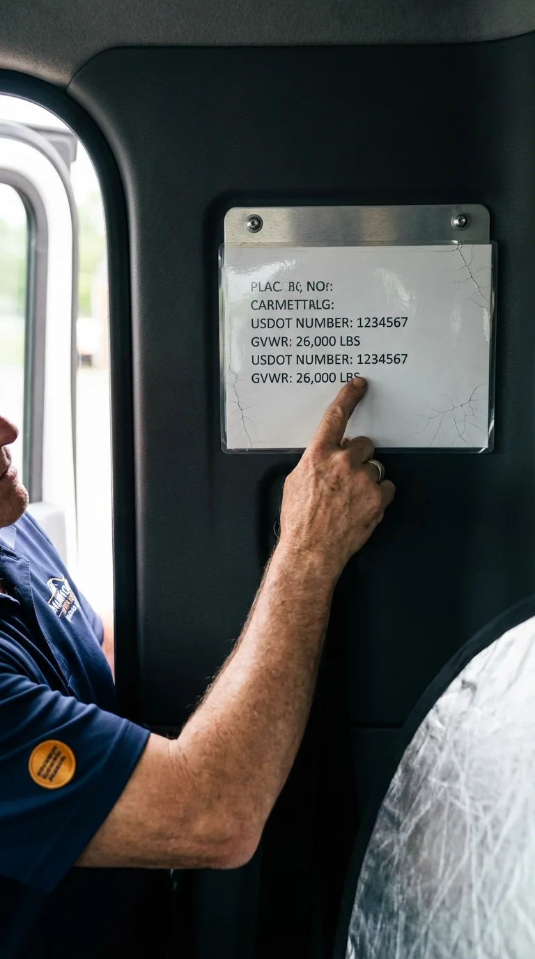 USDOT licensing placard verification in Blue Island